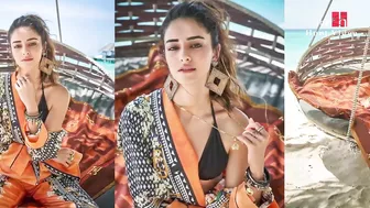 Ananya Panday Shares Black Bikini Beach Photoshoot Pictures | Ananya Pandays Photoshoot