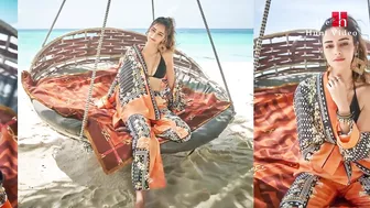 Ananya Panday Shares Black Bikini Beach Photoshoot Pictures | Ananya Pandays Photoshoot