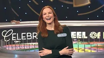 Marcia Cross Can't Believe She Won the Bonus Round - Celebrity Wheel of Fortune