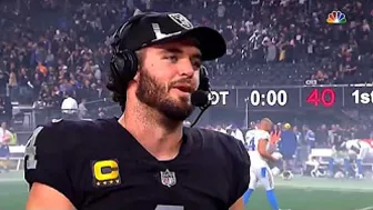 Derek Carr Post Game Interview Reveals Why The Raiders Went For The Field Goal