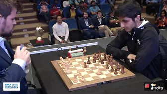 The shortest game of Magnus Carlsen's chess career!