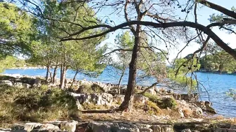 FKK NUDIST BEACH ZAKLOPNICA - ISLAND PASMAN, CROATIA ???? BEACH WALK 4K