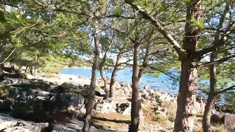 FKK NUDIST BEACH ZAKLOPNICA - ISLAND PASMAN, CROATIA ???? BEACH WALK 4K