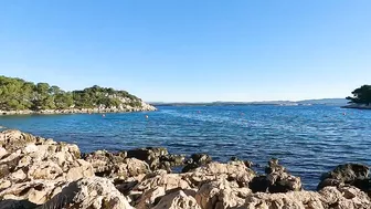 FKK NUDIST BEACH ZAKLOPNICA - ISLAND PASMAN, CROATIA ???? BEACH WALK 4K