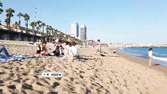 Beautiful Barcelona Beach in Spain | Beautiful Beach in the world videos | W Travel Vlog