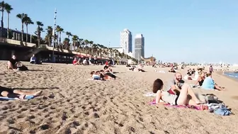 Beautiful Barcelona Beach in Spain | Beautiful Beach in the world videos | W Travel Vlog