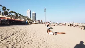 Beautiful Barcelona Beach in Spain | Beautiful Beach in the world videos | W Travel Vlog