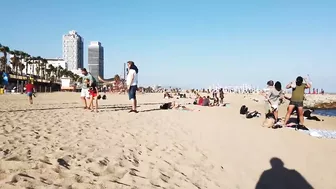 Beautiful Barcelona Beach in Spain | Beautiful Beach in the world videos | W Travel Vlog