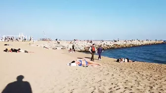 Beautiful Barcelona Beach in Spain | Beautiful Beach in the world videos | W Travel Vlog