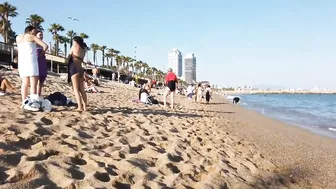 Beautiful Barcelona Beach in Spain | Beautiful Beach in the world videos | W Travel Vlog