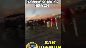 COPS STORM SANTA MONICA BEACH! (Wow)