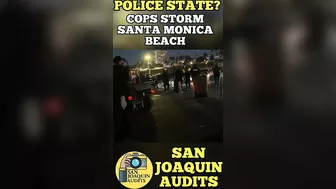 COPS STORM SANTA MONICA BEACH! (Wow)