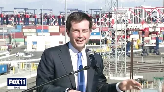 Secretary Pete Buttigieg visits Ports of Los Angeles and Long Beach