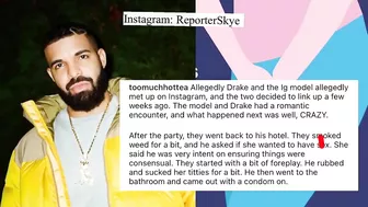 INSTAGRAM MODEL SAYS DRAKE BURNT HER C00CH!E & WANTS TO SUE????HE RESPONDS…