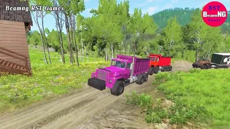 Trucks Cars vs Massive Speed Bumps RST Games #178