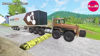 Trucks Cars vs Massive Speed Bumps RST Games #179