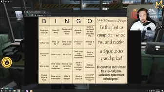 Chang Gang PD Games Bingo w/ 500K  Prize (NOPIXEL)