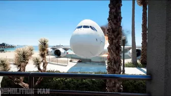 GIANT A380 Emergency Landing on Beach after Crash on Runway