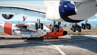 GIANT A380 Emergency Landing on Beach after Crash on Runway