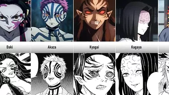 Anime vs Manga Characters Design in Demon Slayer I Otaku Senpai Comparisons