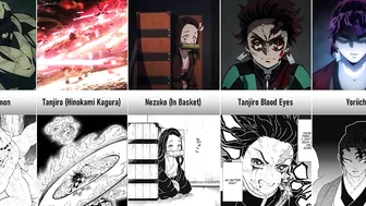 Anime vs Manga Characters Design in Demon Slayer I Otaku Senpai Comparisons