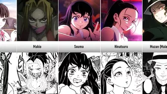 Anime vs Manga Characters Design in Demon Slayer I Otaku Senpai Comparisons