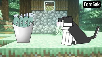 Steve's How to Train a Cat minecraft anime ep 25