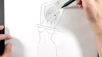 【Pencil】Drawing technique./anime/Illustration making