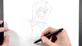 【Pencil】Drawing technique./anime/Illustration making