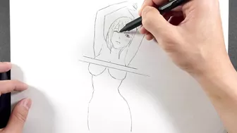 【Pencil】Drawing technique./anime/Illustration making