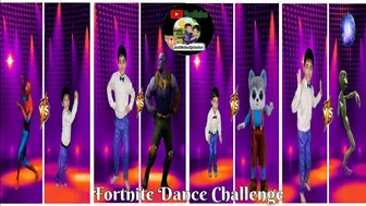 Cartoon Dance Challenge | Fortnite Dance Challenge !! In Real Life With Arabi's Family Review