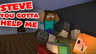 New Steve I'm Stuck You Gotta Help Me - Compilation #35! Minecraft Animation