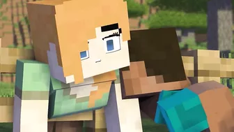 Steve Bites Alex, Biting Twins and Steve I'm Stuck COMPILATION (Minecraft Animation)