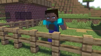 Steve Bites Alex, Biting Twins and Steve I'm Stuck COMPILATION (Minecraft Animation)