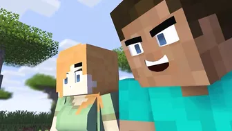 Steve Bites Alex, Biting Twins and Steve I'm Stuck COMPILATION (Minecraft Animation)