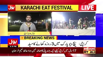 karachi Eat Festival 2022 Day 1 | beach view park | Fayyaz Bukhari | Bol news