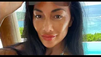 Nicole Scherzinger showcases her flawless figure in tiny string bikini