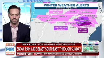 Freezing Rain, Sleet To Make Travel Dangerous In Southeast During Winter Storm