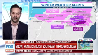 Freezing Rain, Sleet To Make Travel Dangerous In Southeast During Winter Storm