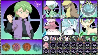 DREW / シュウ NEW!! POKEMON TEAM (IF HE TRAVEL TO OTHER REGION)