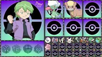 DREW / シュウ NEW!! POKEMON TEAM (IF HE TRAVEL TO OTHER REGION)