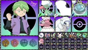 DREW / シュウ NEW!! POKEMON TEAM (IF HE TRAVEL TO OTHER REGION)