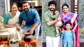 Celebrities Pongal Celebration  2022☀️???? Surya Jothika Karthi Sivakarthikeyan Barath Kushboo ArunVij