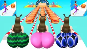 Twerk Race 3D | Fat 2 Fit in body race twerk race 3d video games Android, iOS New Update Trailers #5