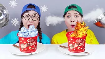 Hot Dessert vs Cold Dessert Challenge DONA