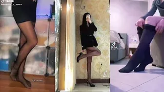 Top 10 nylon pantyhose TikTok Girls Compilation #186