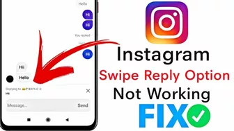 Instagram Message Swipe reply option not working || message swipe reply not showing 2022 ||