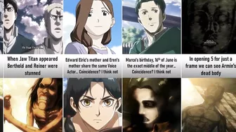 Small Details you Missed in Attack on Titan I Anime Senpai Comparisons