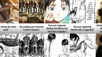 Small Details you Missed in Attack on Titan I Anime Senpai Comparisons