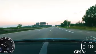 Bugatti Chiron on Autobahn - 417 KPH (GPS) On-Board CAM | POV GoPro